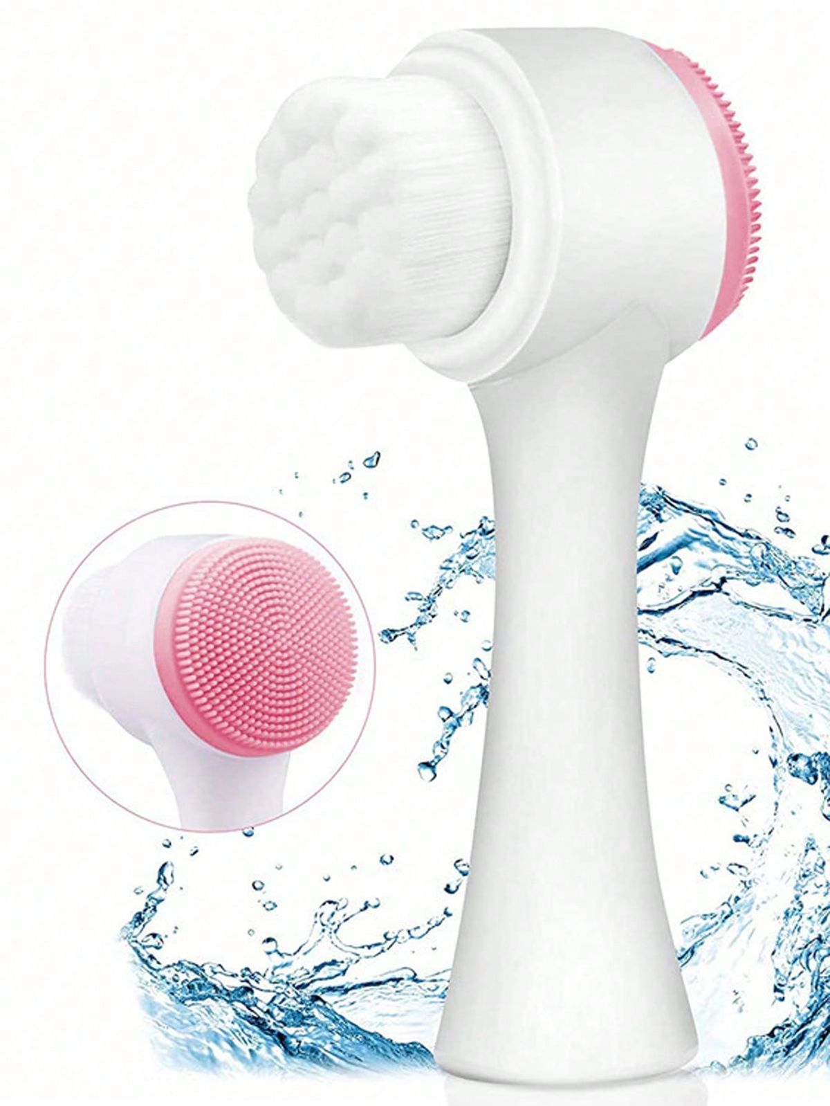 2-in-1 Facial Cleansing Brush – Deep Clean & Gentle Care