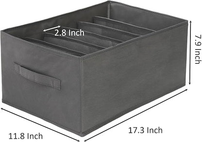 6 Grids Washable Wardrobe Clothes Organizer