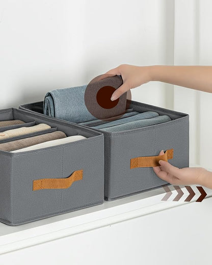 6 Grids Washable Wardrobe Clothes Organizer